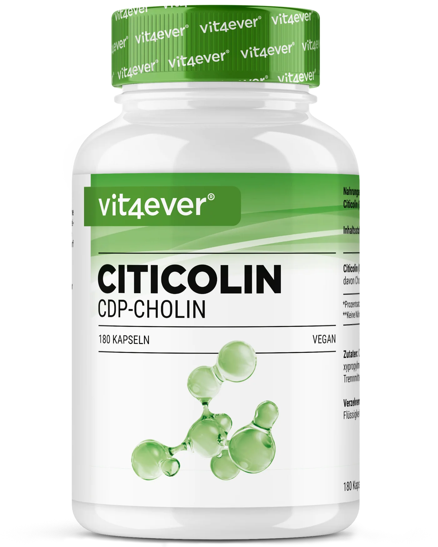 Produktdose von vit4ever Citicolin CDP-Cholin